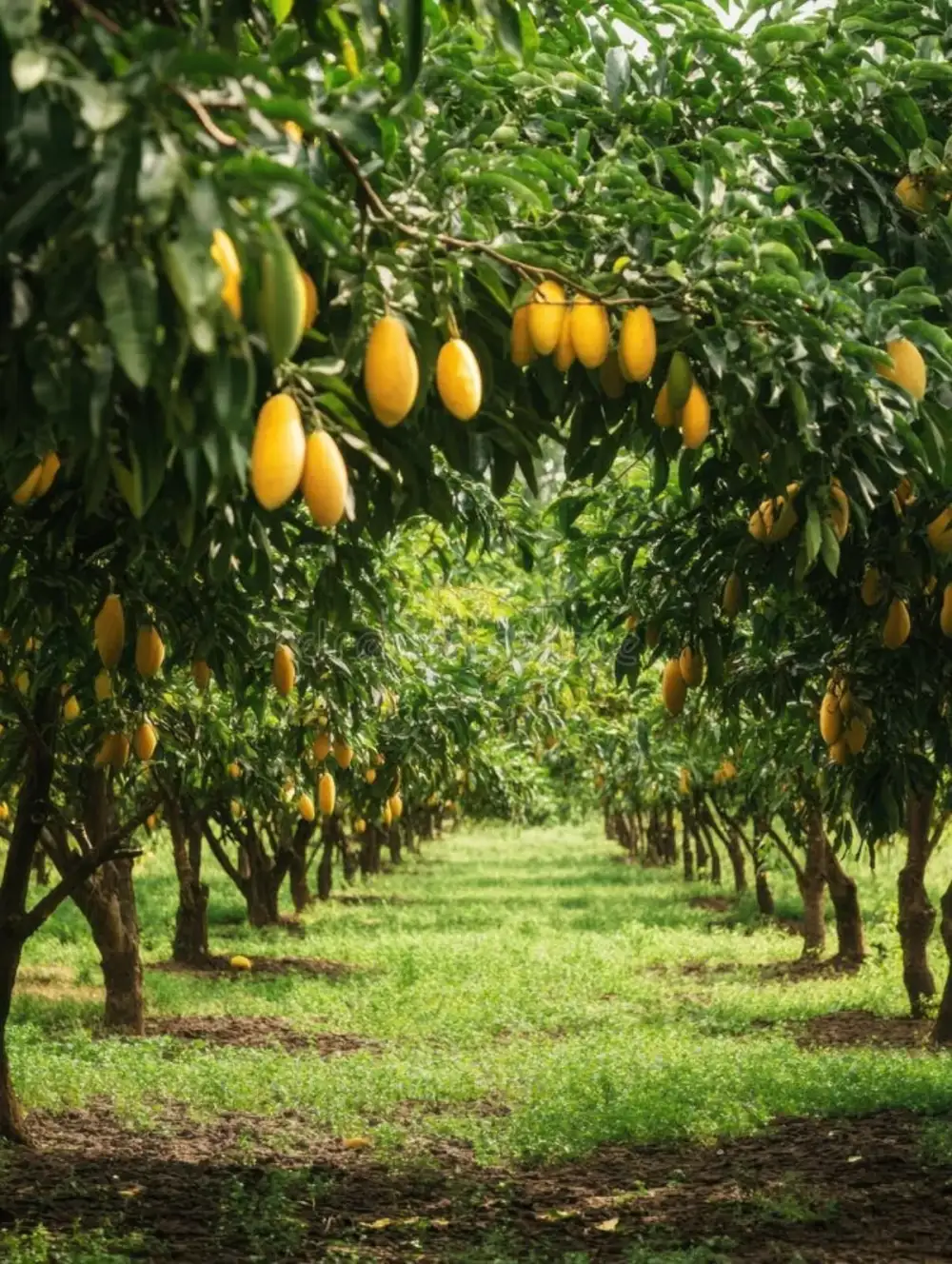 芒果生长过程 - 芒果视频 膨果期的芒果树